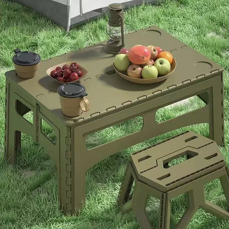 Outdoor Camping Exhibition - Tavolo da Campeggio Pieghevole Portatile in