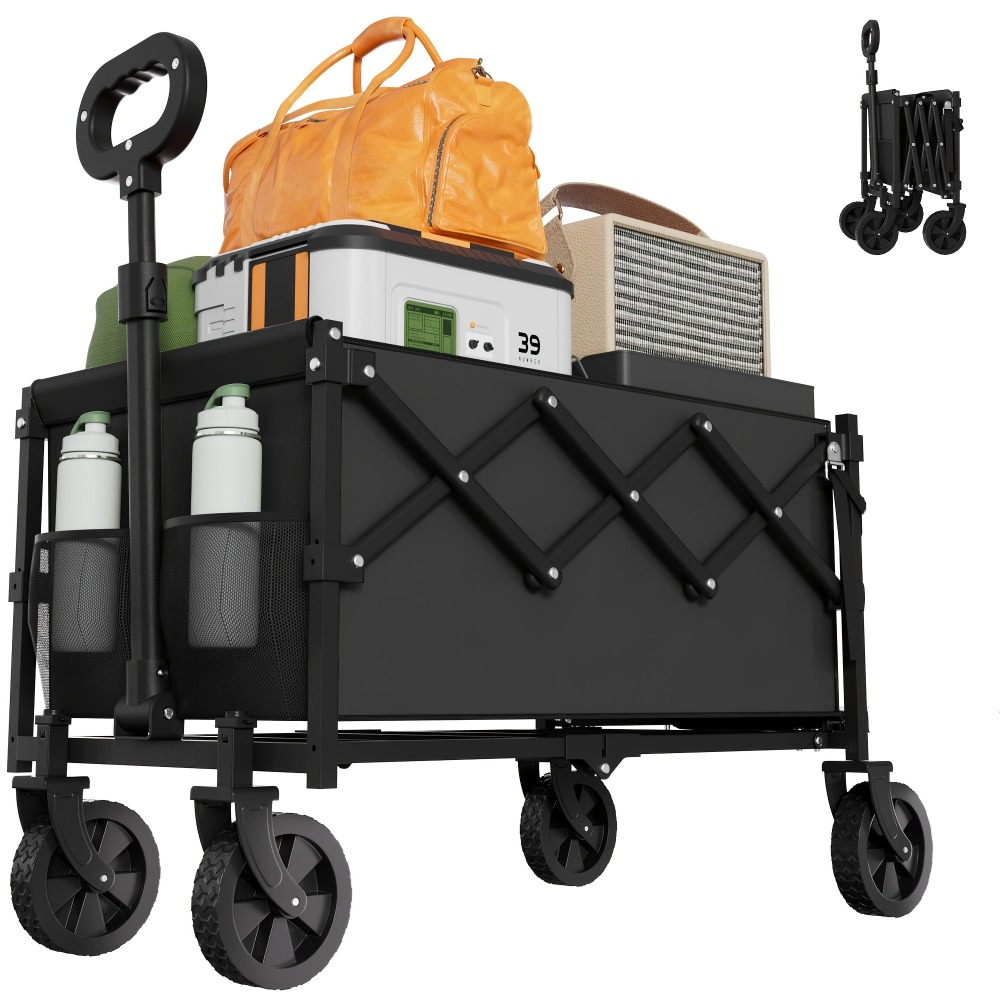 Outdoor Camping Trolley - Carrello da Giardino Pieghevole, Capacità 360