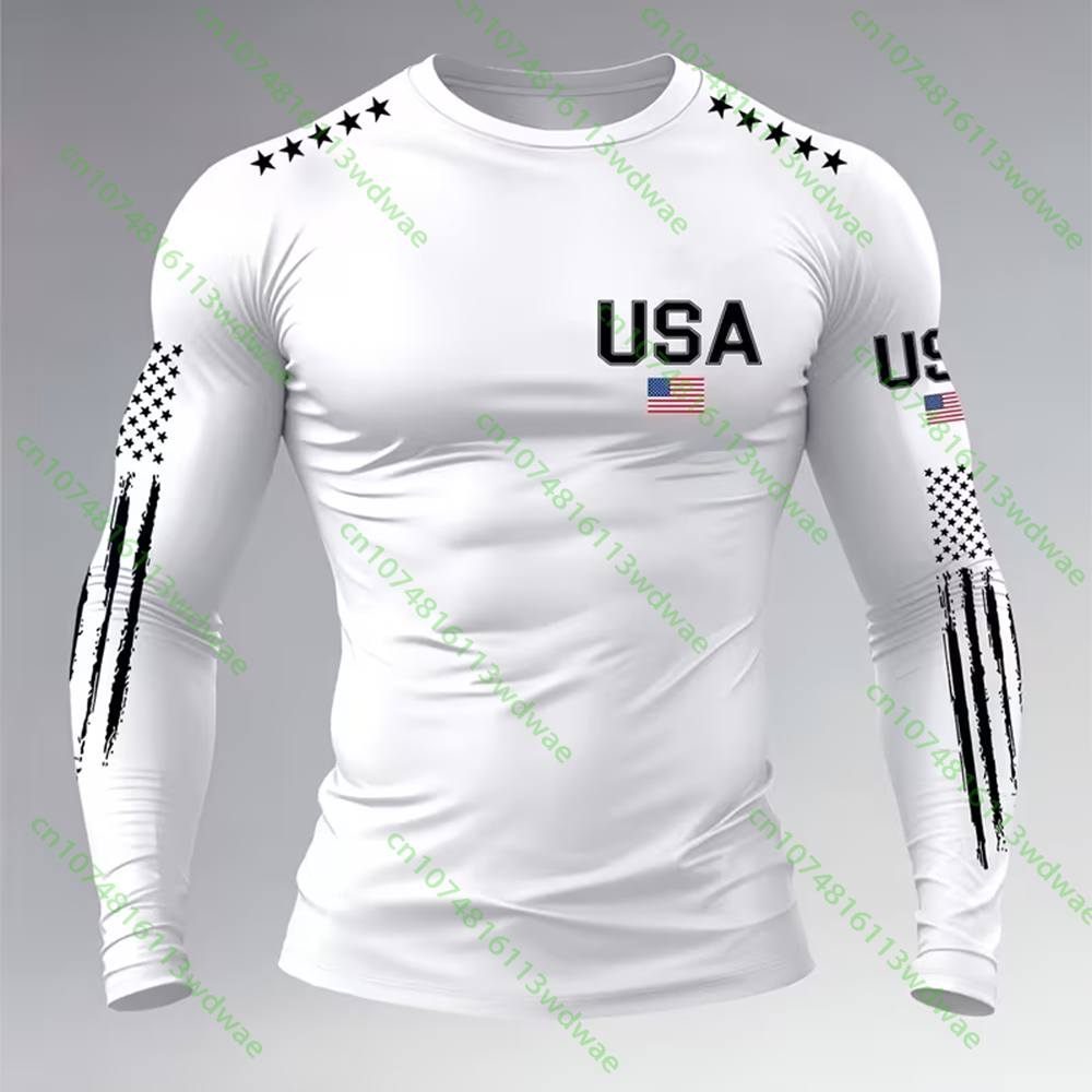 Outdoor Camping Usa - Maglietta a maniche lunghe da uomo,