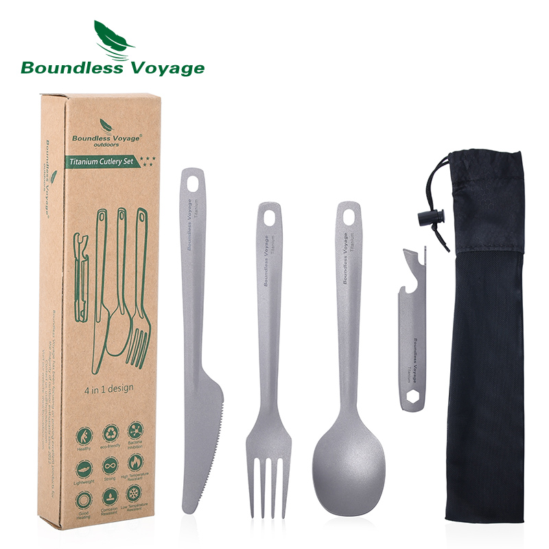 Set di posate multiuso Boundle - Outdoor Camping Dining Set recensione e prezzo
