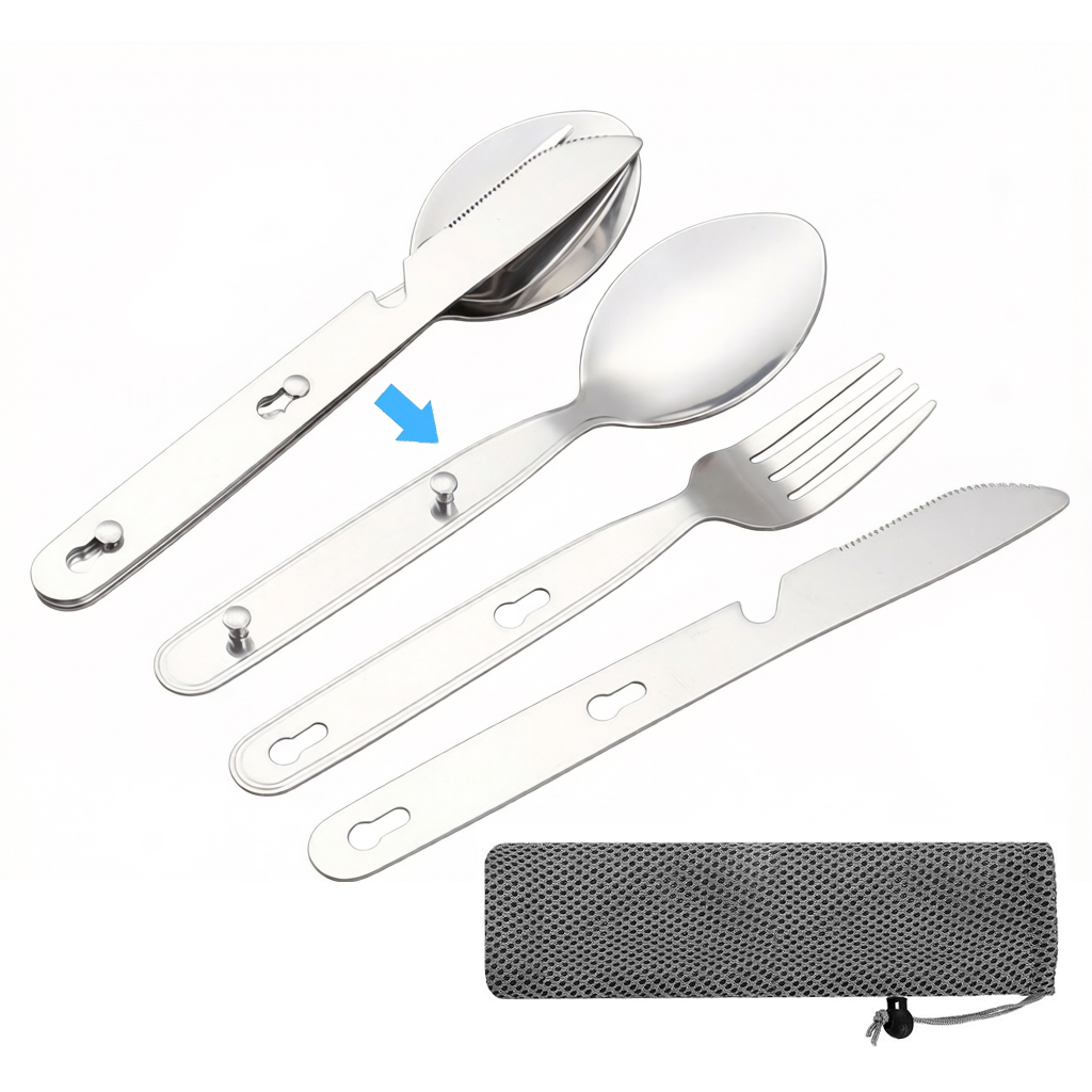 Set 3 Pezzi: Cucchiaio, Forche - Outdoor Camping Dining Set recensione e prezzo