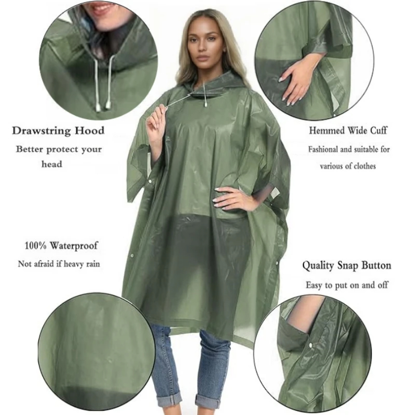Impermeabile riutilizzabile co - Camping Rain Poncho recensione e prezzo